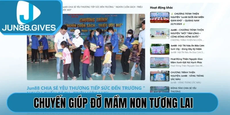 Chuyến giúp đỡ mầm non tương lai