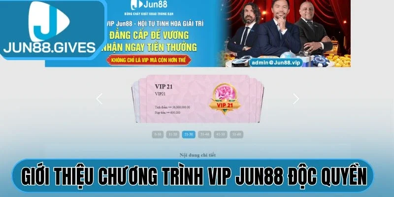Giới thiệu chương trình VIP Jun88 độc quyền