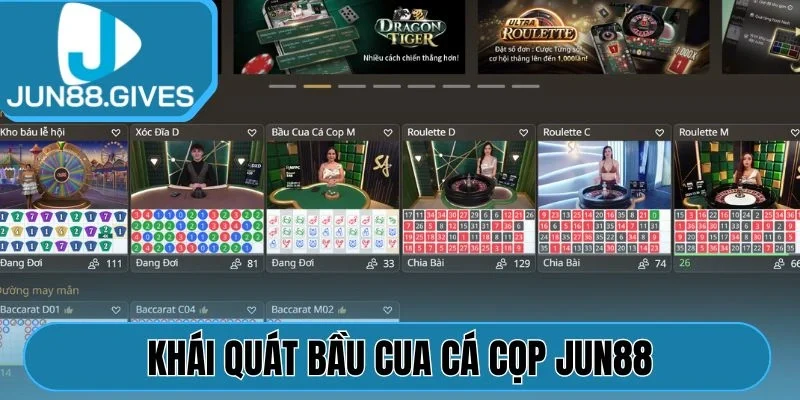 Khái quát Bầu Cua Cá Cọp Jun88