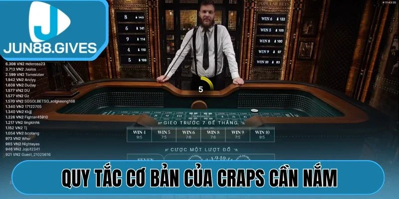 Quy tắc cơ bản của Craps cần nắm