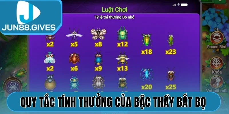 Quy tắc tính thưởng của Bậc Thầy Bắt Bọ 