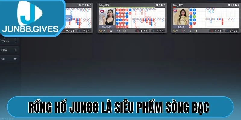 Rồng hổ Jun88 là siêu phẩm sòng bạc